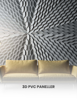 3D pvc paneller